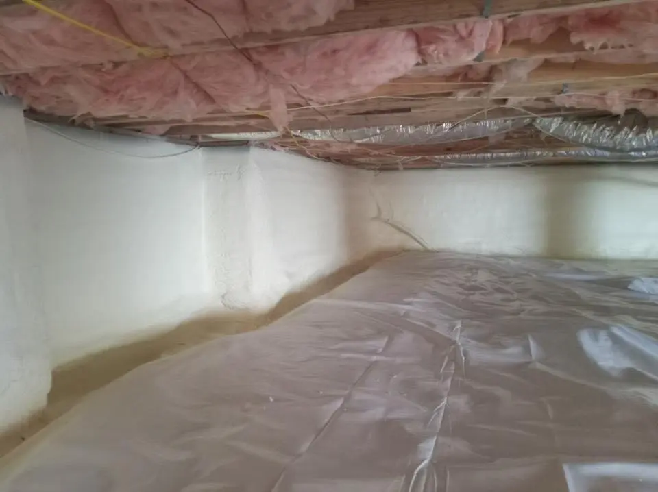 Crawl space encapsulation with closed-cell spray foam for Spray Foam Roofing in Laguna Niguel